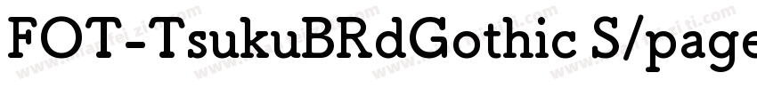 FOT-TsukuBRdGothic S/page/2字体转换